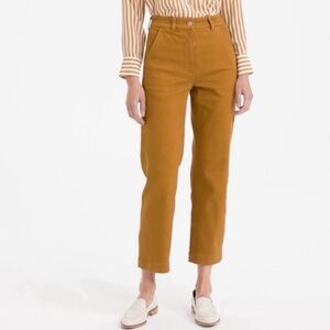 Everlane the straight leg crop 6 tall in golden brown